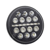 Letric Lighting 5.75? LED Black Buck-Shot Style mini-multi Headlight - LLC-LHC-5B
