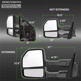 xTune 15-17 Ford F-150 Heated Telescoping Mirrors (Pair) (MIR-FF15015-G4-PWH-SET) - 9943058