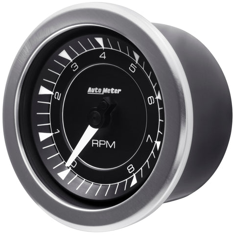 Autometer Chrono 3-3/8in 10k RPM In Dash Tachometer Gauge - 8197