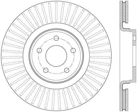 StopTech 14.5+ Ford Focus ST Front Left Slotted Performance Rotor - 126.65146SL