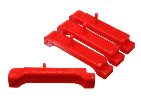 Energy Suspension GM BBC Red Radiator Isolator Pad Set - 4 Row - 3.6118R