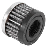K&N Rubber Base Crankcase Vent Filter - Chrome 1in Flange ID x 2in OD x 1.5in Height - 62-1220