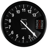 Autometer Stack Clubman Tachometer 80mm 0-3-13K RPM - Black - ST200-0313