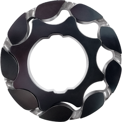Boundary 2011+ Ford Coyote Mustang/GT350 Billet Black Oil Pump Gear - Vane Ported MartenWear Treated - CM-OPG-MUSTANG-VM