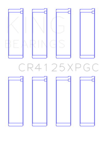 King Subaru EJ20/EJ22/EJ25 (Size .026) pMaxKote Performance Rod Bearing Set - CR4125XPGC.026