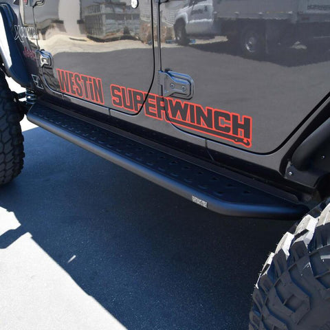 Westin 18-24 Jeep Wrangler (JL) Unlimited 4DR Outlaw Running Board - Textured Black - 28-34065
