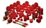 Energy Suspension 92-97 Chevy Suburban 4WD Red Hyper-flex Master Bushing Set - 3.18127R
