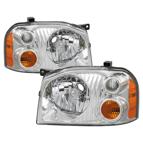 xTune 01-04 Nissan Frontier OEM Headlights - Chrome (HD-JH-NF01-AM-C) - 9042775