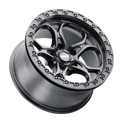 Weld Off-Road W901 17X9.0 Ledge Beadlock 5X127 ET-12 BS4.50 Satin Black 71.5 - W90179075450