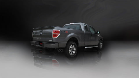 Corsa 2011-2014 Ford F-150 5.0L V8 Black Sport Cat-Back Exhaust - 14393BLK