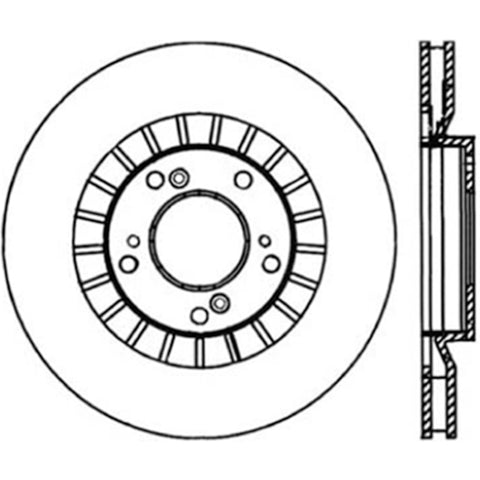 Stoptech 00-09 Honda S2000 Front CRYO-STOP Rotor - 120.40048CRY