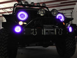 Oracle Jeep Wrangler JK 07-17 LED Waterproof Halo Kit - ColorSHIFT w/ Simple Controller - 3943-504