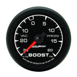 Autometer ES 52.4mm 30 In. HG/20 PSI Vacuum/Boost Gauge - 5907