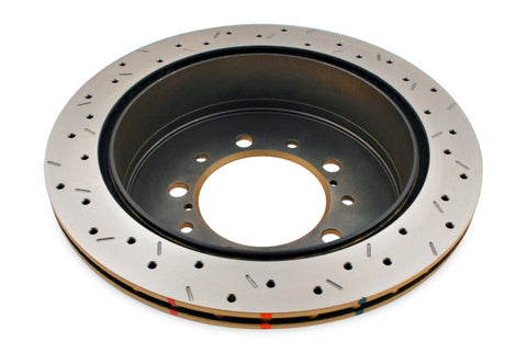 DBA 07+ Toyota LandCruiser 200 Series Rear Drilled and Slotted 4000 Series Rotor - 42723XS