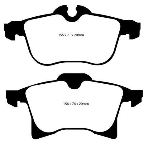 EBC 08-09 Saturn Astra 1.8 Yellowstuff Front Brake Pads - DP41520R