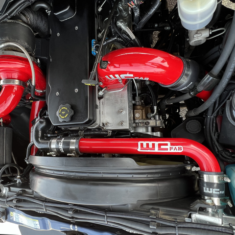 Wehrli 03-09 Dodge 5.9L/6.7L Cummins (Non-Twin CP3) Upper Coolant Pipe - Gloss Black - WCF100678-GB
