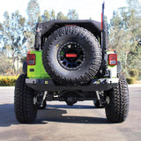 Westin 07-18 Jeep Wrangler JK WJ2 Rear Bumper - Textured Black - 59-82005