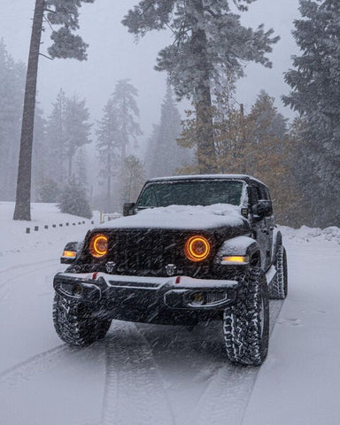 Oracle Jeep Wrangler JL/JT 7in. High Powered LED Headlights (Pair) - w/o Controller - 5769J-334