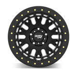 Dirty Life DT-3 17X9 6x139.7 -12 Offset - Satin Black w/ Simulated Beadlock - 9317-7983MB