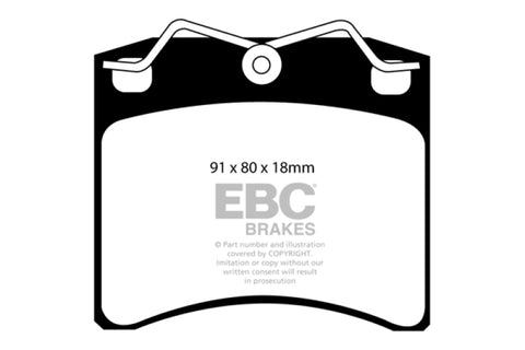 EBC 96-98 Volkswagen Eurovan 2.5 Vented Rotors Greenstuff Front Brake Pads - DP61116
