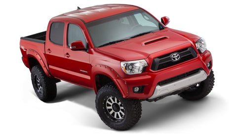 Bushwacker 12-15 Toyota Tacoma Fleetside Pocket Style Flares 4pc 73.5in Bed - Black - 31927-02