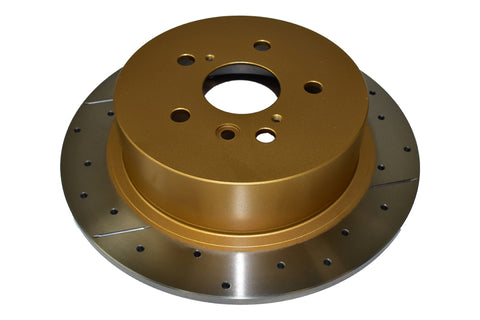 DBA 08-13 Toyota Highlander Rear Drilled & Slotted Street Series Rotor - 2735X