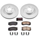 Power Stop 1996 Subaru Legacy Front Z17 Evolution Geomet Coated Brake Kit - CRK1118