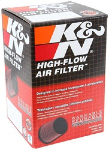 K&N Filter Universal Rubber Filter 2 3/4 inch 10 Degree Flange 4 inch OD 5 inch Height - RU-1460