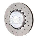SHW 15-18 BMW M3 3.0L Right Front Cross-Drilled Lightweight Brake Rotor (34112284810) - BFR44810