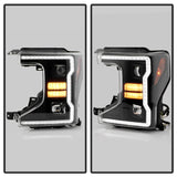 Spyder Signature 20-22 Ford F250/F350 (Halogen) Proj. Headlights - Black (PRO-YD-FS20HALSI-SEQ-BK) - 5088628