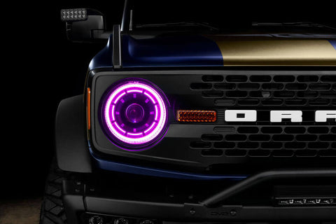 Oracle 2021+ Ford Bronco Oculus Bi-LED Projector Headlights - ColorSHIFT LED - 5886-BC2