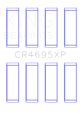 King Ford Ecoboost 2.0L / 2.3L (Size 0.05) pMaxBlack Coated Connecting Rod Bearing Set - CR4695XP0.5