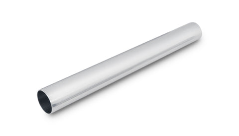 Vibrant 2.25in O.D. Universal Aluminum Tubing (18in long Straight Pipe) - Polished - 2888
