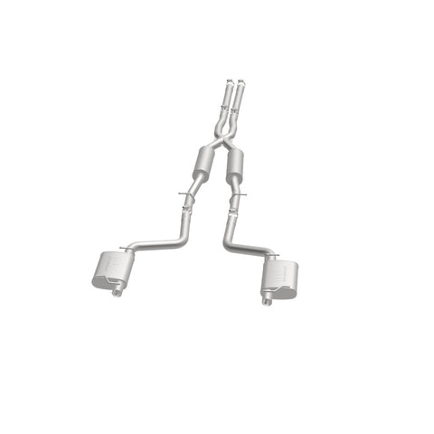 MagnaFlow Cat-Back SS 2.5in Dual Split Rear Exit (OEM Tips) 15-16 Dodge/Chrysler Charger/300 5.7L V8 - 19226