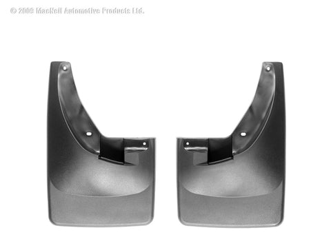 WeatherTech 06+ Dodge Ram Duallie No Drill Mudflaps - Black - 110007