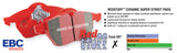 EBC 13-14 Ford Mustang 5.8 Supercharged (GT500) Shelby Redstuff Front Brake Pads - DP33013C