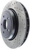 StopTech 12-15 Jeep Cherokee SRT8 Sport Slotted & Drilled Rear Passenger Side Rotor - 127.58009R