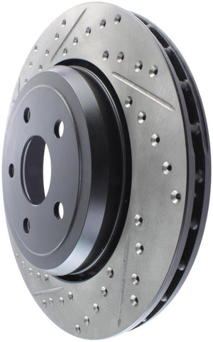 StopTech 12-15 Jeep Cherokee SRT8 Sport Slotted & Drilled Rear Passenger Side Rotor - 127.58009R