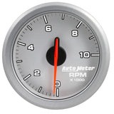 Autometer Airdrive 2-1/6in Tachometer Gauge 0-10K RMP - Silver - 9197-UL