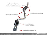 AWE Tuning Audi B8 A5 2.0T Touring Edition Single Outlet Exhaust - Diamond Black Tips - 3015-23012