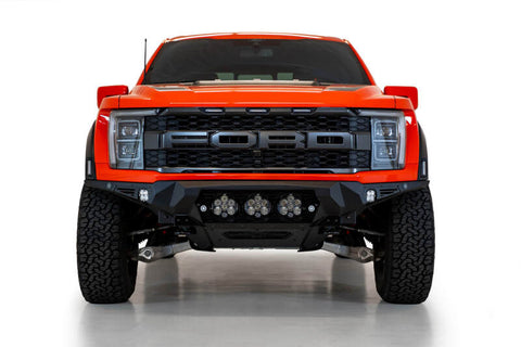 Addictive Desert Designs 2021+ Ford Raptor Bomber Front Bumper w/ 3 Baja Designs LP6 Light Mounts - F210014100103