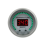 Autometer 52.4mm Silver Switchable 60-340 Degrees F/40-170 Degrees C Ultra-Lite Elite Digital Gauge - 6754-UL