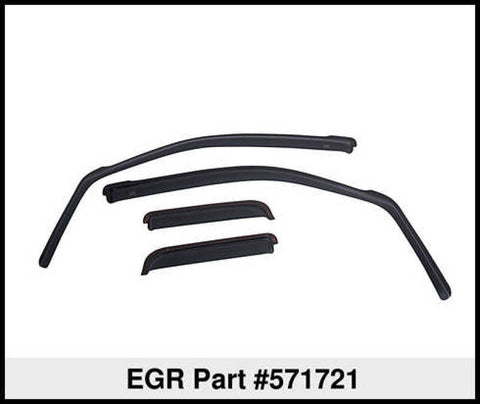 EGR 00-06 Chev Subran/Yuk / 01-07 Silv/Sierra Crew In-Channel Window Visors - Set of 4 (571721) - 571721