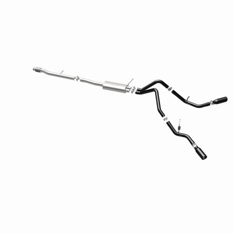 MagnaFlow SYS Cat-Back 3.5in Black Dual Split Rear Tips 14-15 Chevy Silverado/GMC Sierra 4.3L-5.3L - 15360