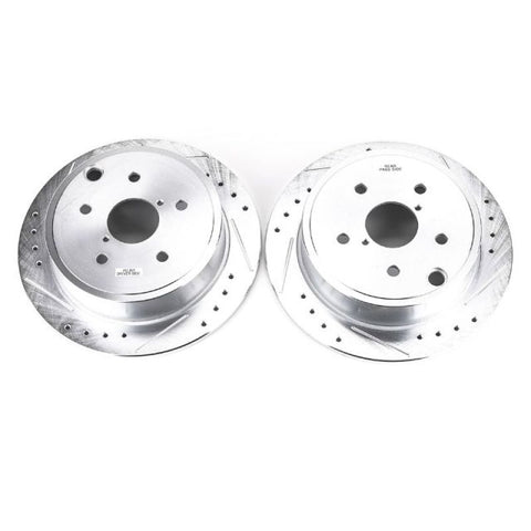 Power Stop 15-19 Subaru WRX Rear Evolution Drilled & Slotted Rotors - Pair - JBR1701XPR