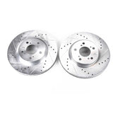Power Stop 05-12 Acura RL Front Evolution Drilled & Slotted Rotors - Pair - JBR1141XPR