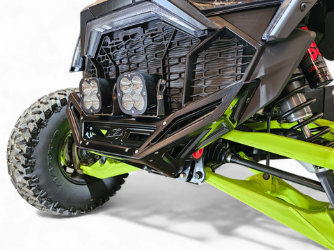 Elektric Offroad 2022-2025 Polaris Rzr Pro R/ Pro S/Turbo R Billet Front Winch Bumper Anodized Black - FWB610030