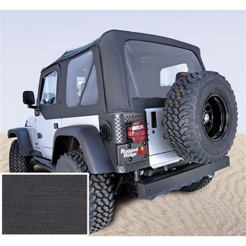 Rugged Ridge S-Top Door Skins Black Clear Windows 97-02 Jeep Wrangler TJ - 13703.15
