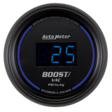 Autometer Cobalt Digital 52.4mm Black Vacuum/Boost Gauge - 6959