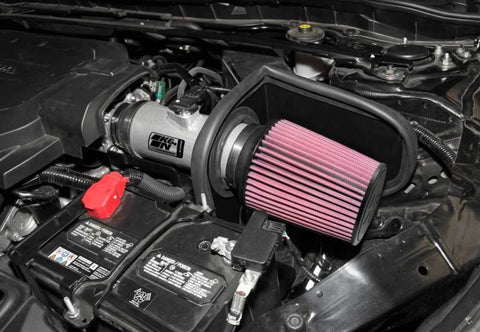 K&N 13-14 Honda Accord 3.5L V6 69 Series Typhoon Air Intake System - Silver Cold Air Intake Kit - 69-1212TS